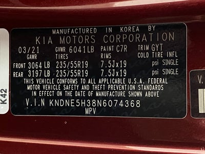 2022 Kia Carnival SX FWD