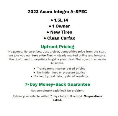 2023 Acura Integra A-SPEC