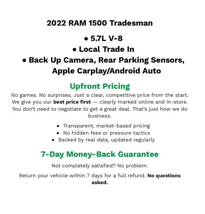 2022 RAM 1500 Classic Tradesman
