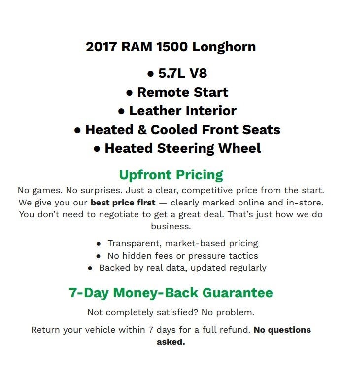 2017 RAM 1500 Longhorn