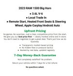 2023 RAM 1500 Big Horn Crew Cab 4x4 5'7' Box