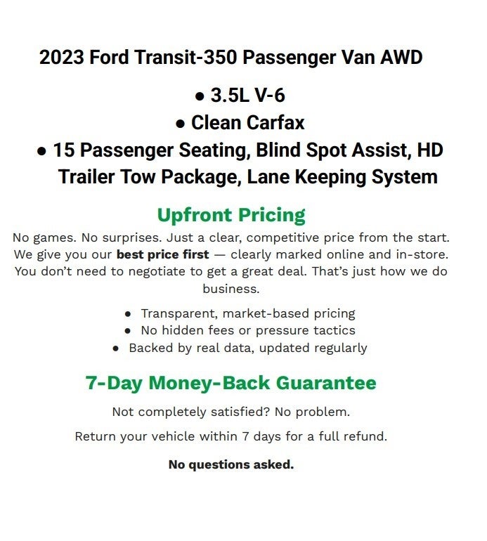 2023 Ford Transit-350 Passenger Van XLT