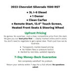 2023 Chevrolet Silverado 1500 4WD Crew Cab Short Bed RST