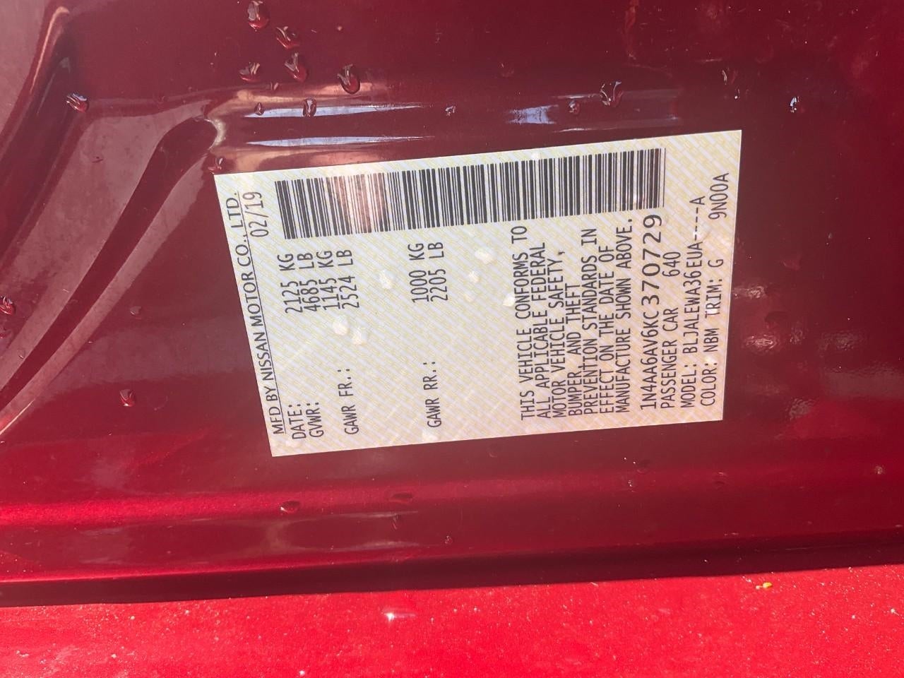 2019 Nissan Maxima 3.5 SL
