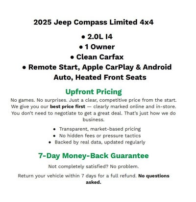 2025 Jeep Compass Limited 4x4