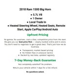 2018 RAM 1500 Big Horn Crew Cab 4x4 5'7' Box