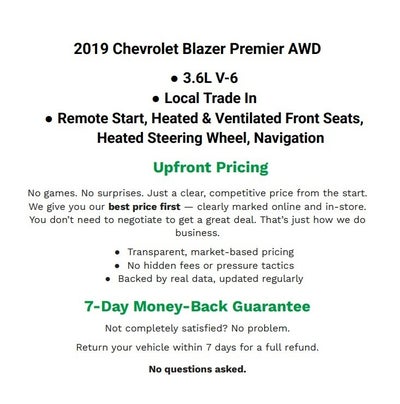 2019 Chevrolet Blazer Premier