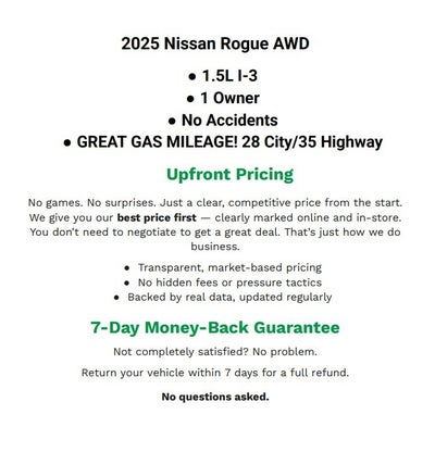 2025 Nissan Rogue SV Intelligent AWD