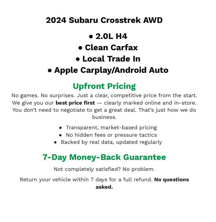 2024 Subaru Crosstrek AWD