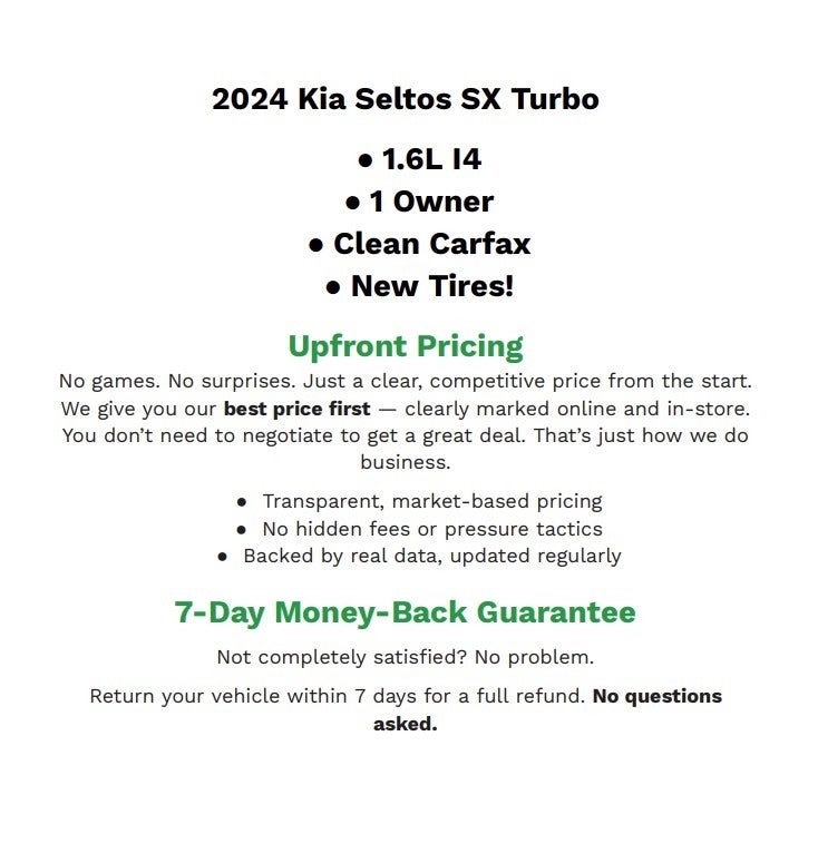 2024 Kia Seltos SX Turbo