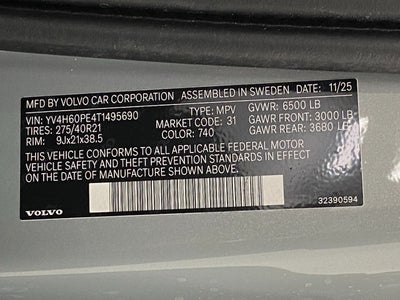 2026 Volvo XC90 Plug-In Hybrid T8 AWD Plus 7-Seater