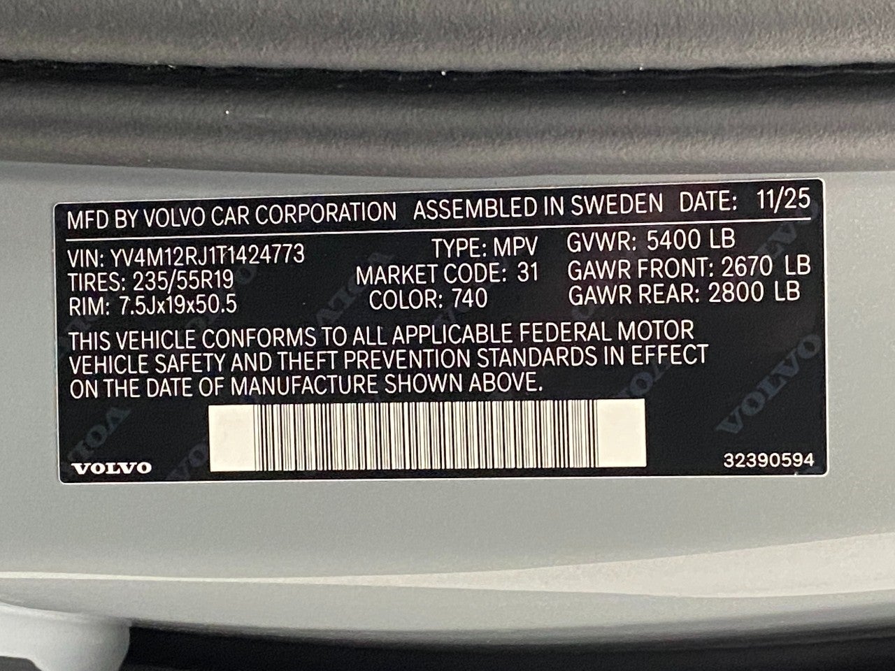 2026 Volvo XC60 B5 AWD Core