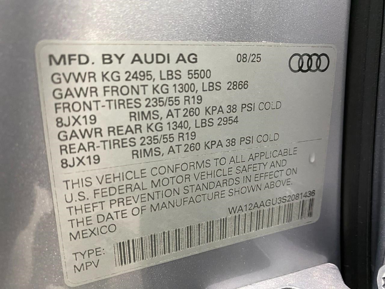 2025 Audi Q5 Premium Plus 2.0 TFSI quattro