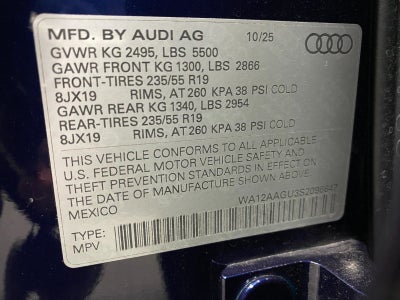 2025 Audi Q5 Premium Plus 2.0 TFSI quattro