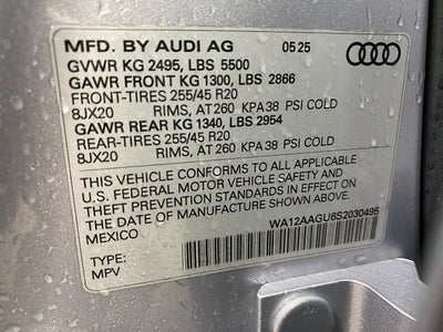 2025 Audi Q5 Premium Plus 2.0 TFSI quattro