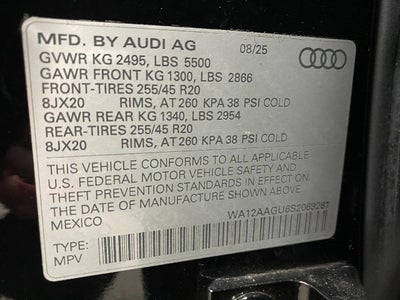 2025 Audi Q5 Premium Plus 2.0 TFSI quattro