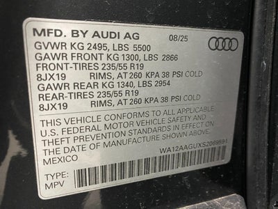 2025 Audi Q5 Premium Plus 2.0 TFSI quattro