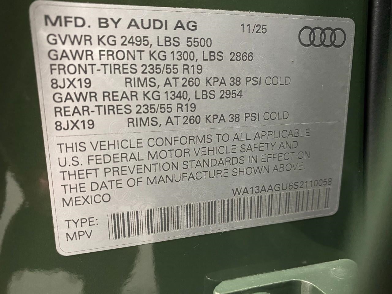 2025 Audi Q5 Prestige 2.0 TFSI quattro