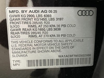 2025 Audi Q7 Premium 45 TFSI quattro