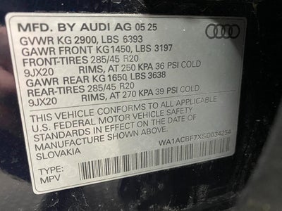 2025 Audi Q7 Premium 45 TFSI quattro