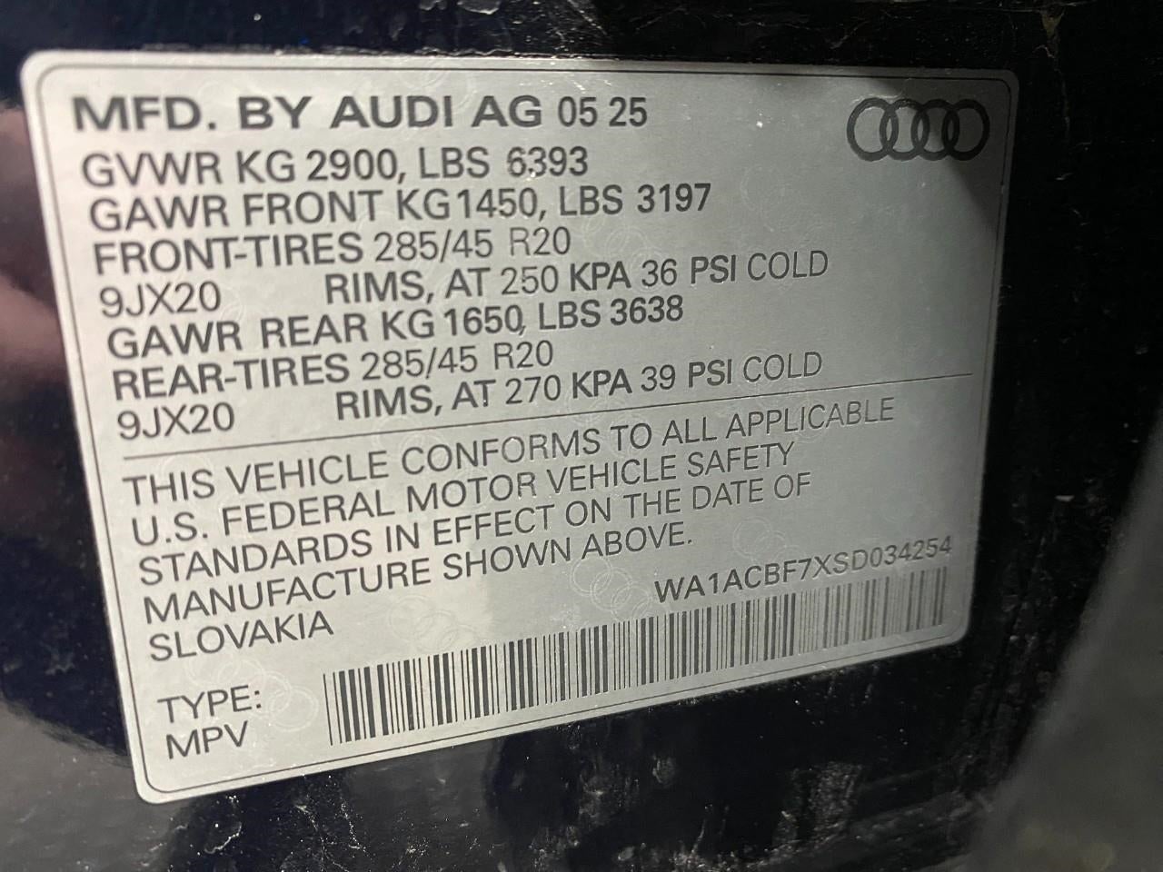 2025 Audi Q7 Premium 45 TFSI quattro