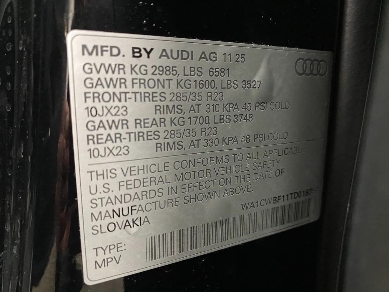 2026 Audi SQ8 Prestige quattro