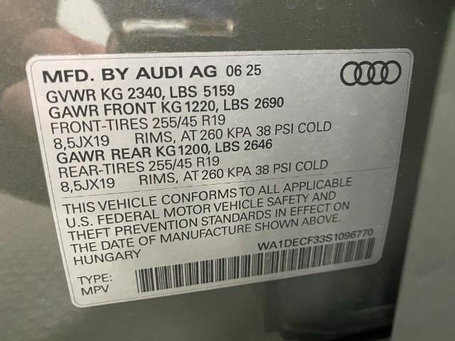 2025 Audi Q3 S line Premium 45 TFSI quattro
