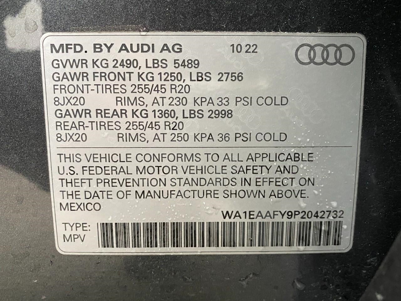 2023 Audi Q5 S line Premium Plus 45 TFSI quattro