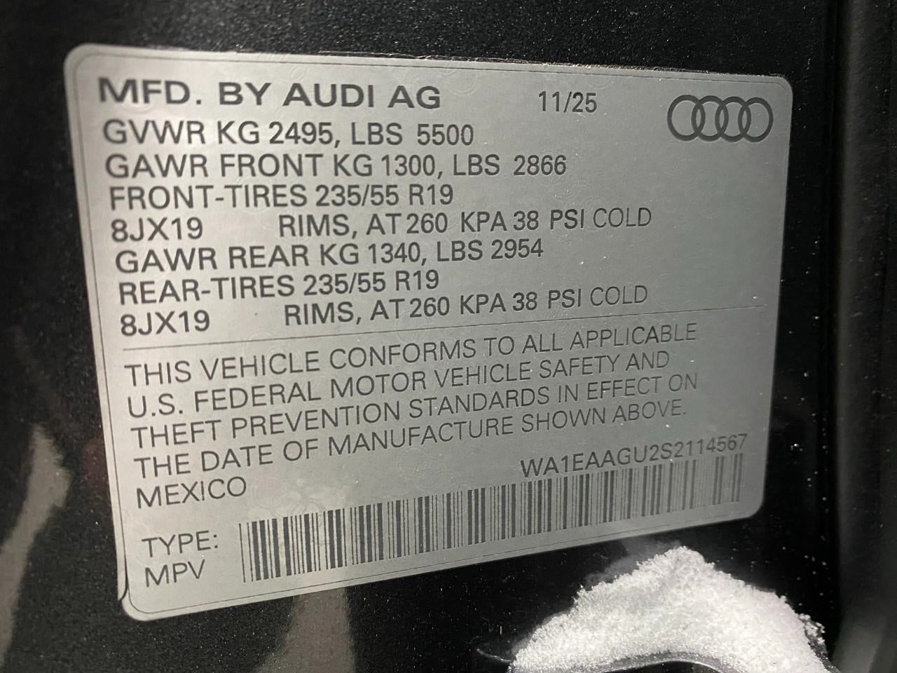 2025 Audi Q5 Sportback Premium Plus 2.0 TFSI quattro