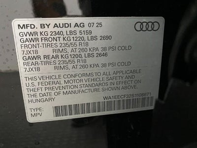 2025 Audi Q3 S line Premium Plus 45 TFSI quattro