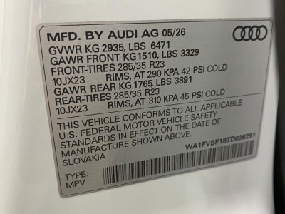 2026 Audi Q8 Prestige quattro