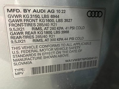 2023 Audi SQ7 Prestige 4.0 TFSI quattro