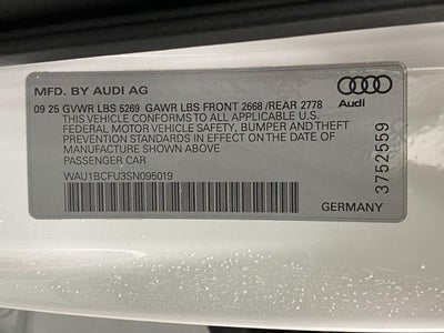 2025 Audi A5 Premium 2.0 TFSI quattro