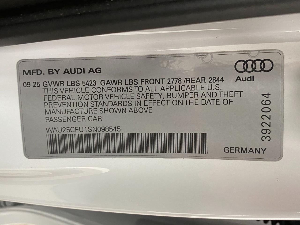 2025 Audi S5 Premium Plus 3.0 TFSI quattro