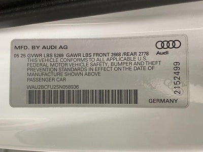 2025 Audi A5 Premium Plus 2.0 TFSI quattro