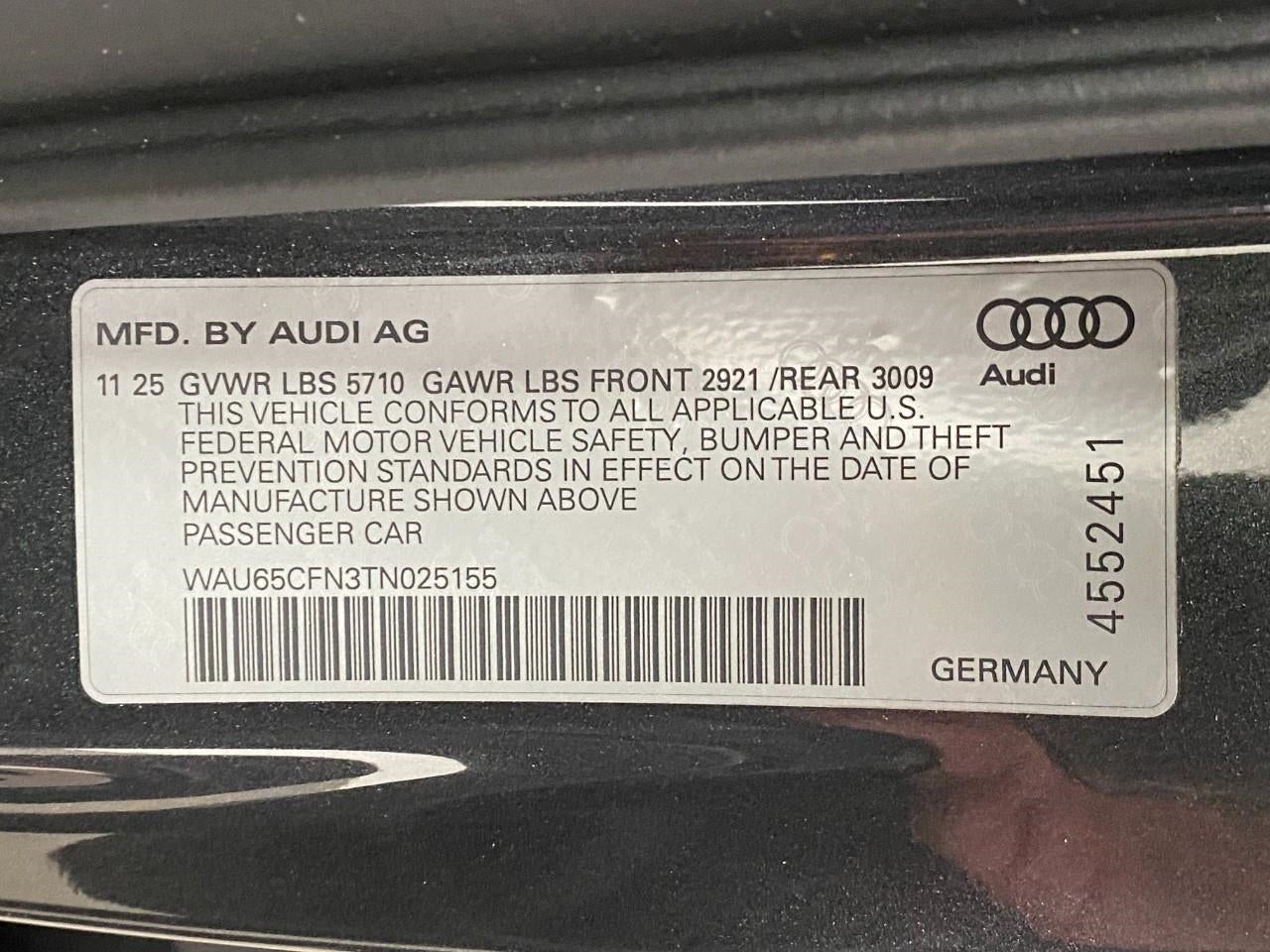 2026 Audi A6 Sedan Prestige quattro