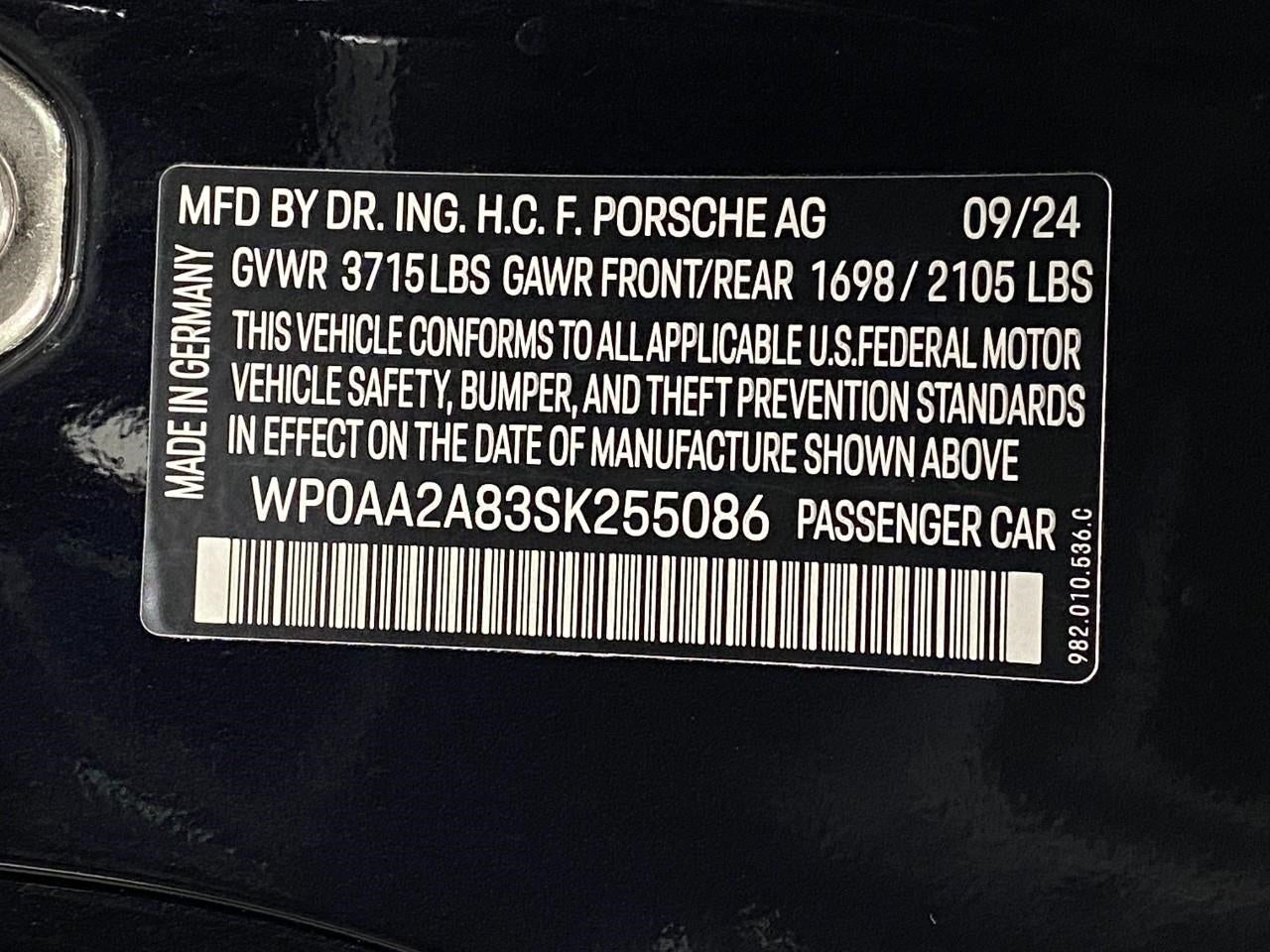 2025 Porsche 718 Cayman Coupe