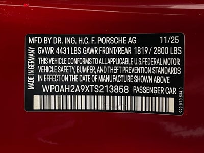 2026 Porsche 911 Base