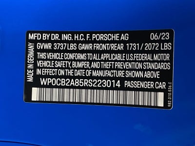 2024 Porsche 718 Boxster S