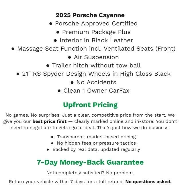 2025 Porsche Cayenne AWD