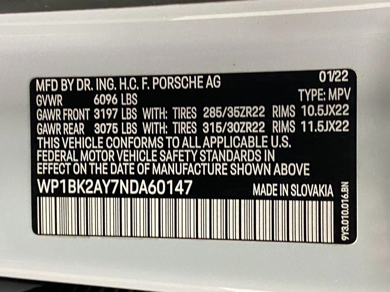 2022 Porsche Cayenne Turbo GT