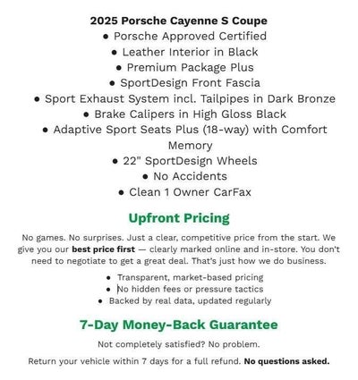 2025 Porsche Cayenne S