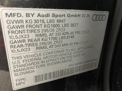 2025 Audi RS Q8 performance 4.0 TFSI quattro