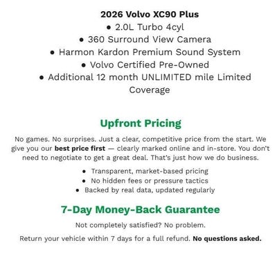 2026 Volvo XC90 B6 AWD Plus 7-Seater