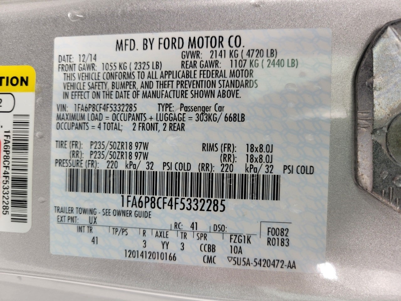 2015 Ford Mustang 2DR FASTBACK GT PREMIUM ** SHAKER AUDIO SYSTEM **