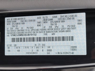 2025 Ford Escape ST-Line AWD