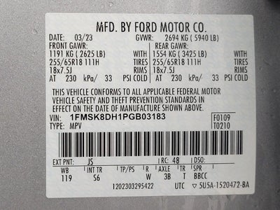 2023 Ford Explorer XLT 4WD