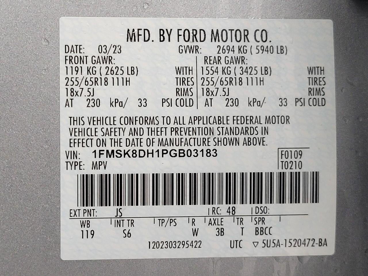 2023 Ford Explorer XLT 4WD