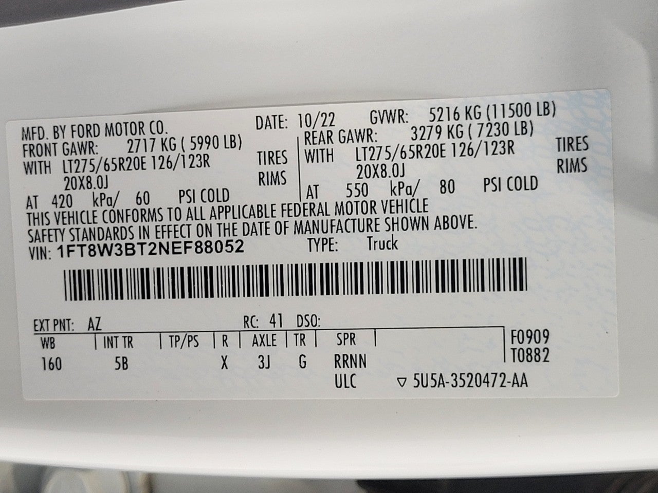 2022 Ford F-350 LARIAT 4WD Crew Cab 6.75' Box