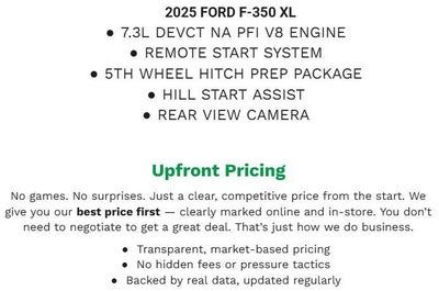 2025 Ford F-350 XL 4WD Reg Cab 8' Box